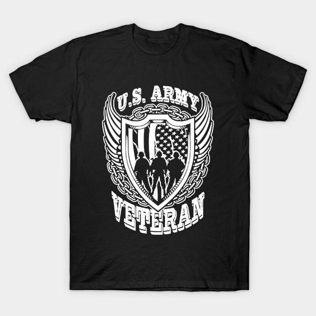 United States Army Veteran T-Shirt by Dumastore12